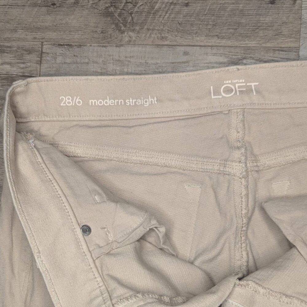 Loft * Women's Modern Straight Jeans * Sz 28/6 - Picture 4 of 7